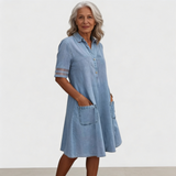 Bretagne - Élégante Robe en Jean