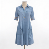 Bretagne - Élégante Robe en Jean