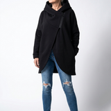 Doriane™ — Sweat zippé asymétrique douillet style urbain