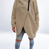 Doriane™ — Sweat zippé asymétrique douillet style urbain