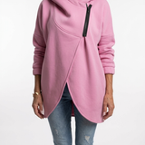 Doriane™ — Sweat zippé asymétrique douillet style urbain