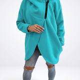 Doriane™ — Sweat zippé asymétrique douillet style urbain