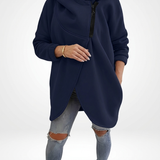 Doriane™ — Sweat zippé asymétrique douillet style urbain