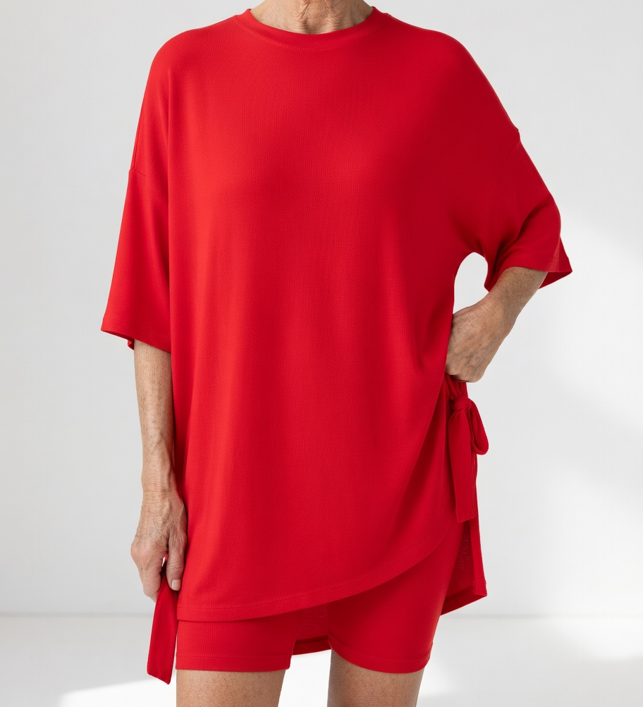 Louisette™ — Ensemble t-shirt oversize short confort décontracté
