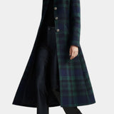 Madeleine™ — Manteau mi-long carreaux élégant