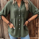 Lucienne™ — Blouse élégante en coton au charme naturel