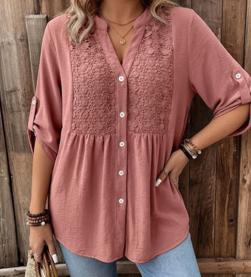 Lucienne™ — Blouse élégante en coton au charme naturel