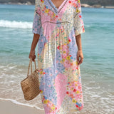 Lysiane™ — Robe florale fluide au charme estival