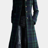 Madeleine™ — Manteau mi-long carreaux élégant