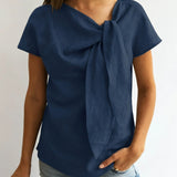 Elisa™ — Blouse élégante à nœud