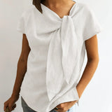 Elisa™ — Blouse élégante à nœud