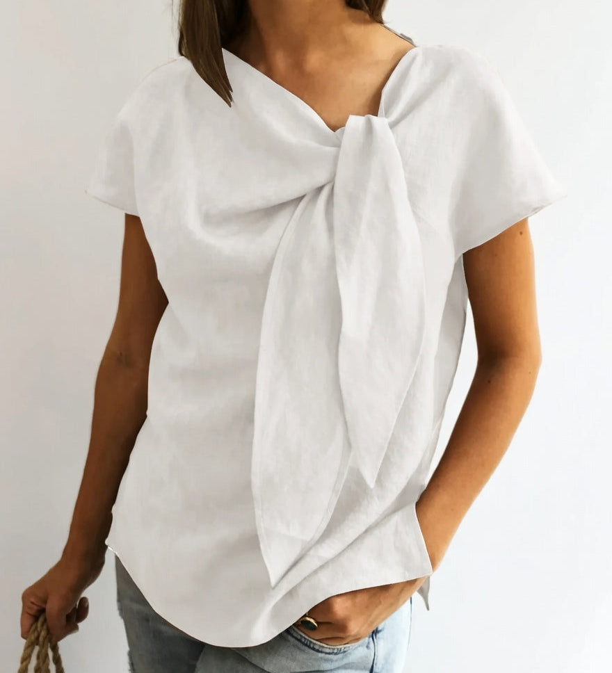 Elisa™ — Blouse élégante à nœud