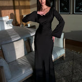 Élise | Robe Maxi à Manches Longues Élégante