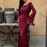 Élise | Robe Maxi à Manches Longues Élégante