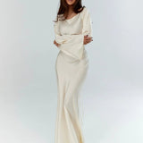 Élise | Robe Maxi à Manches Longues Élégante