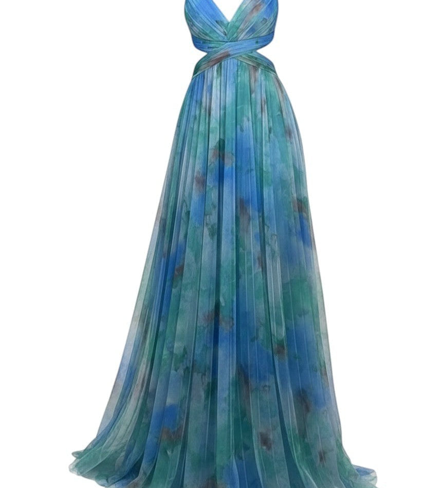 Émilienne™ — Robe longue artistique à effet fluide