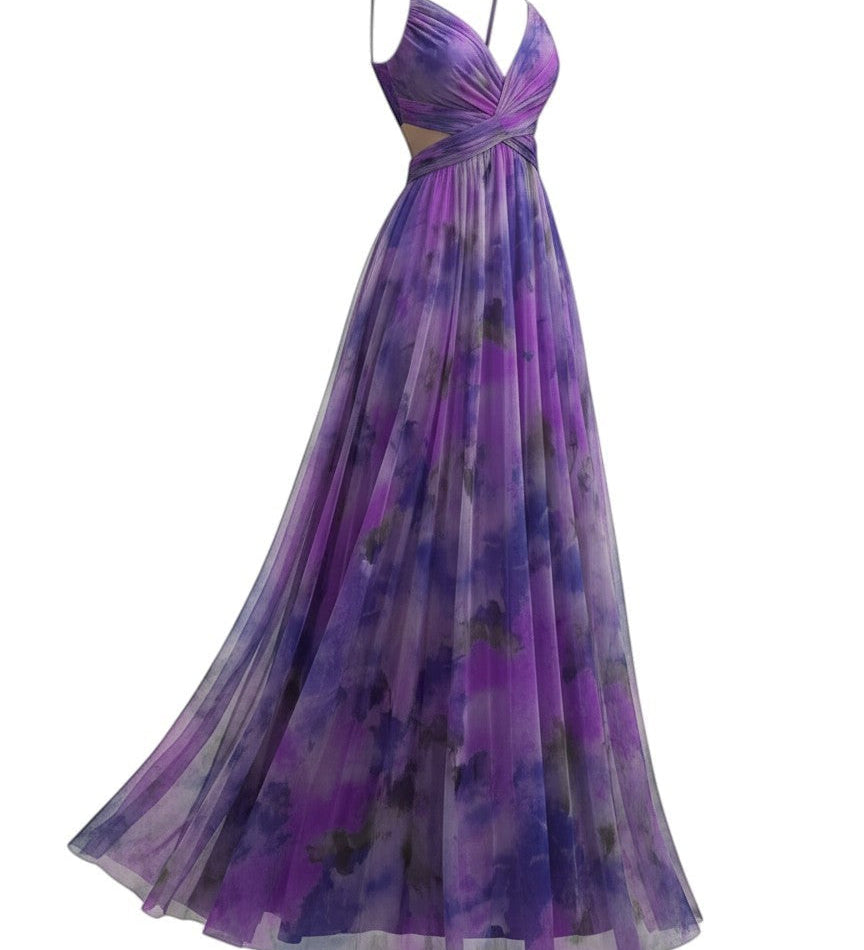 Émilienne™ — Robe longue artistique à effet fluide