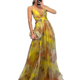 Émilienne™ — Robe longue artistique à effet fluide
