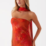 Fleur | Robe Maxi Imprimée d'Été