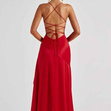 Élise | Robe Maxi à Finitions Volants
