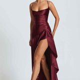 Élise | Robe Maxi à Finitions Volants