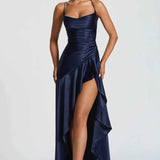 Élise | Robe Maxi à Finitions Volants