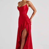 Élise | Robe Maxi à Finitions Volants