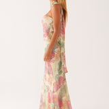 Flora | Robe Maxi Imprimée d'Été
