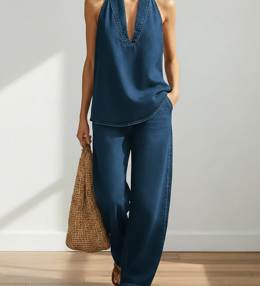 Ivy™ | Ensemble deux pièces denim vintage