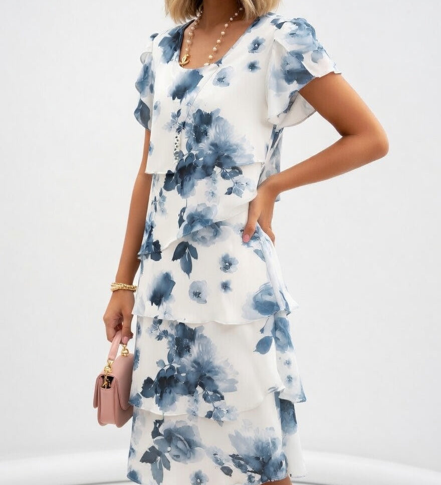 Floréline™ — Robe florale légère élégante estivale