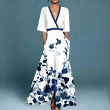 Alessandra™ — Robe fluide élégante décolleté V