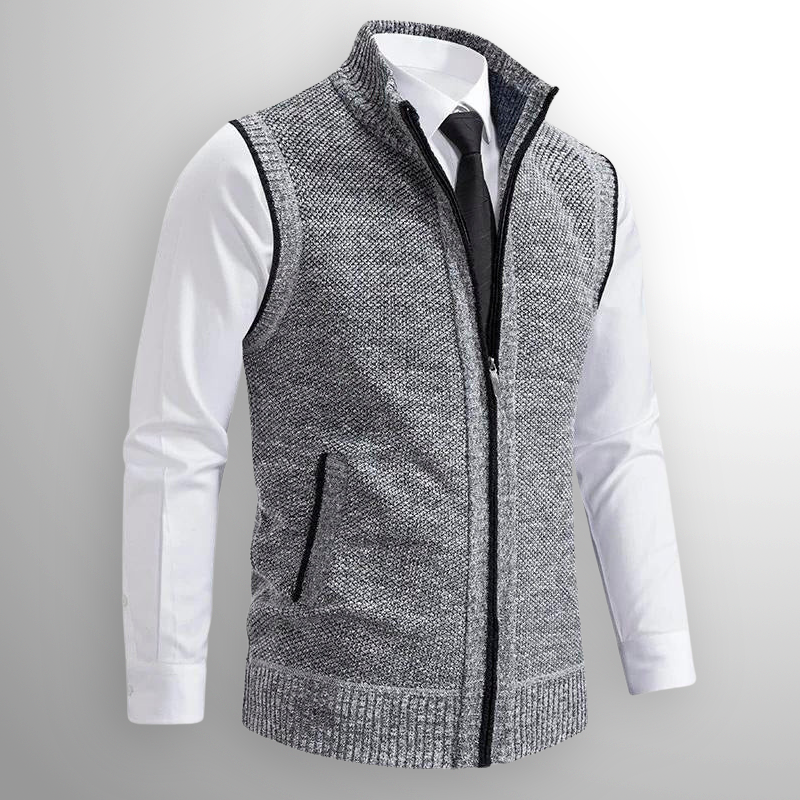 Harlain™ – Le gilet zippé alliant élégance et confort intemporel